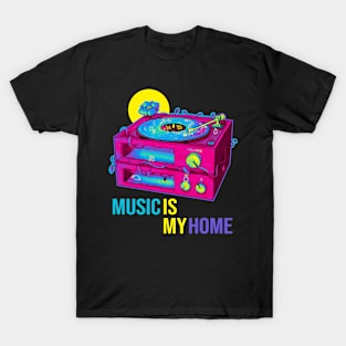 Record Player (CMYK Variant) T-Shirt